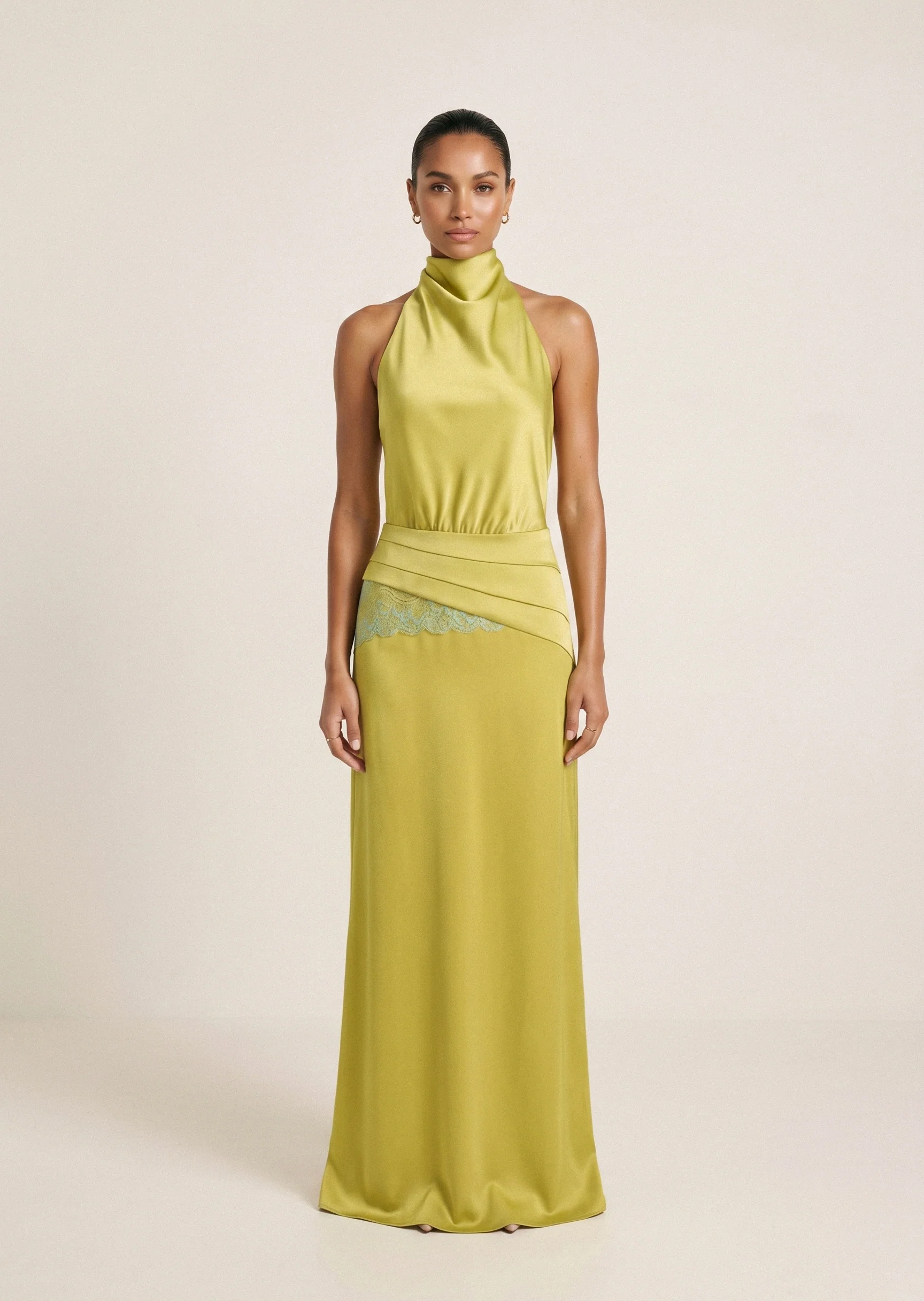 Vestido Astra verde lima - Image 3