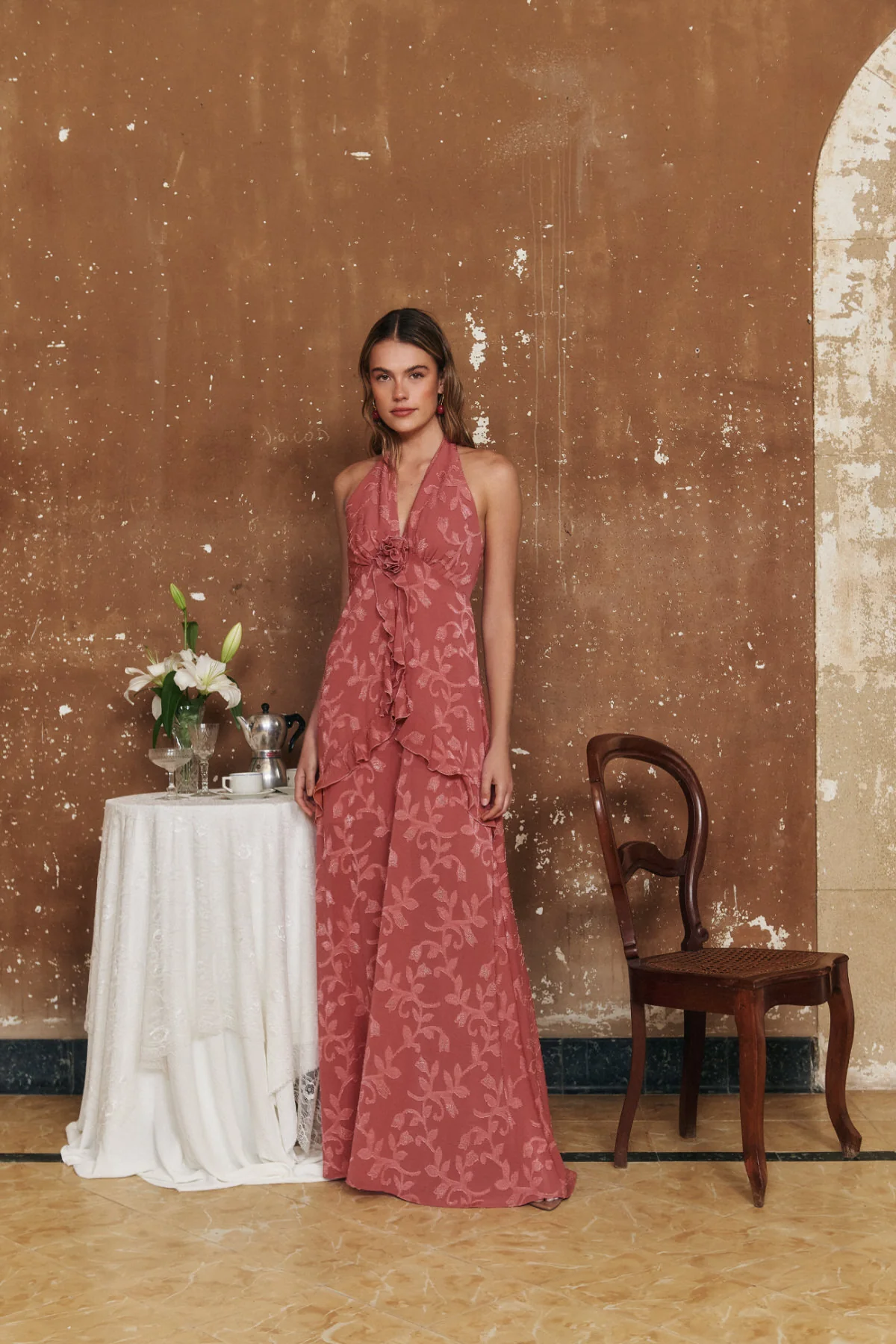 Vestido Bahia rosa coral - Image 4