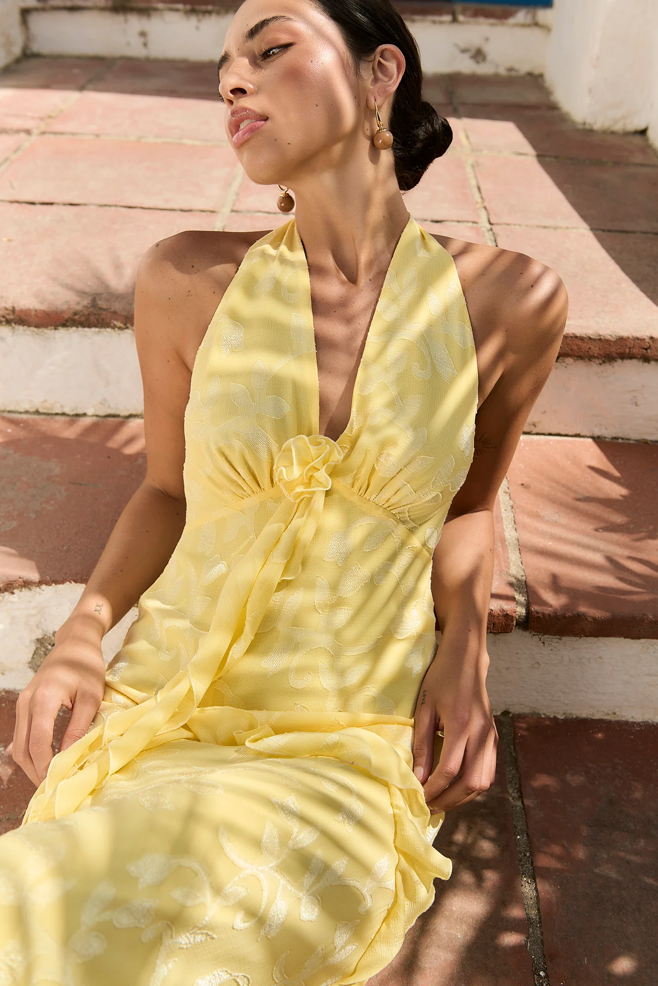 Vestido Bahia amarillo pastel - Image 2