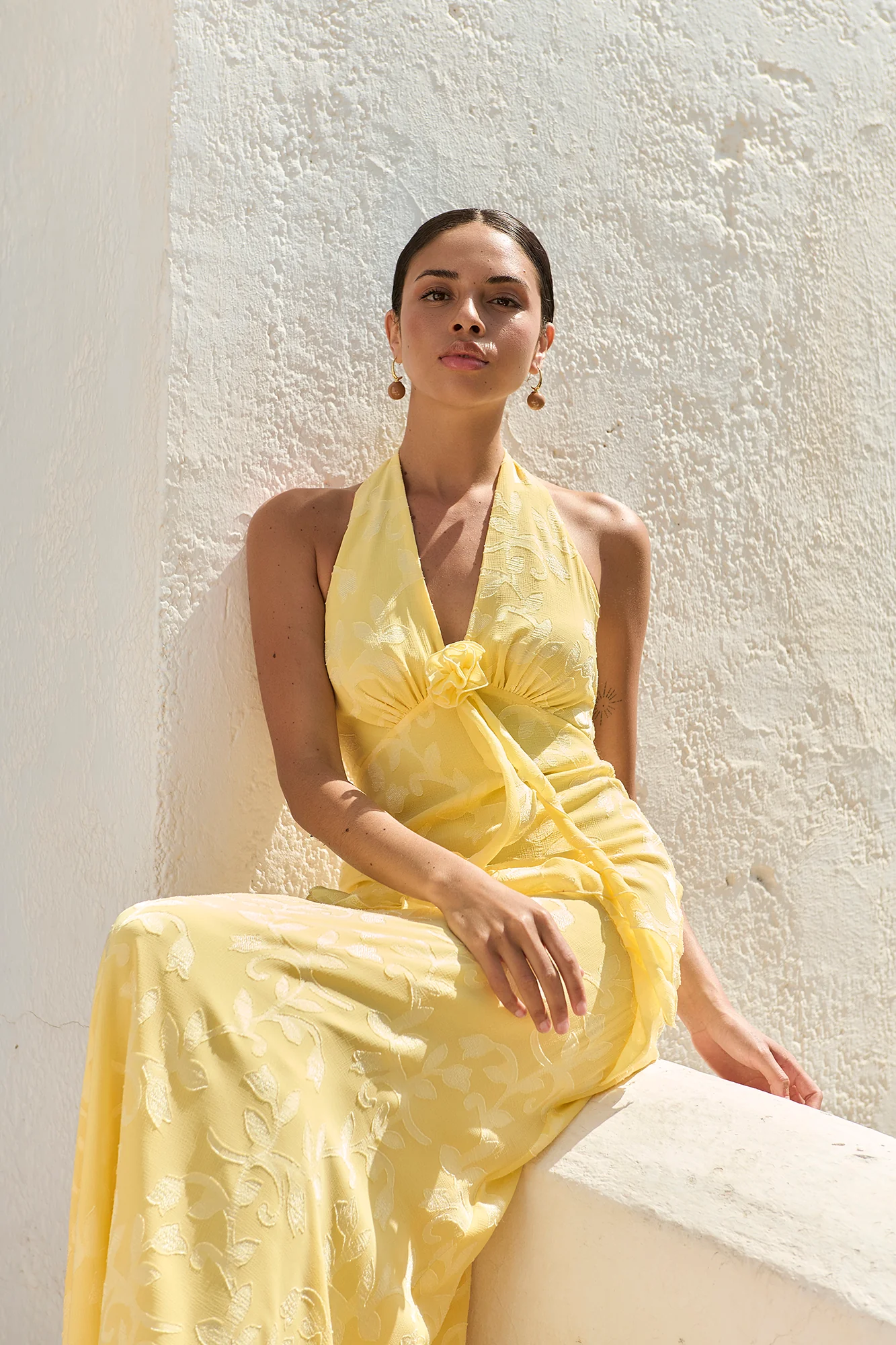 Vestido Bahia amarillo pastel - Image 4