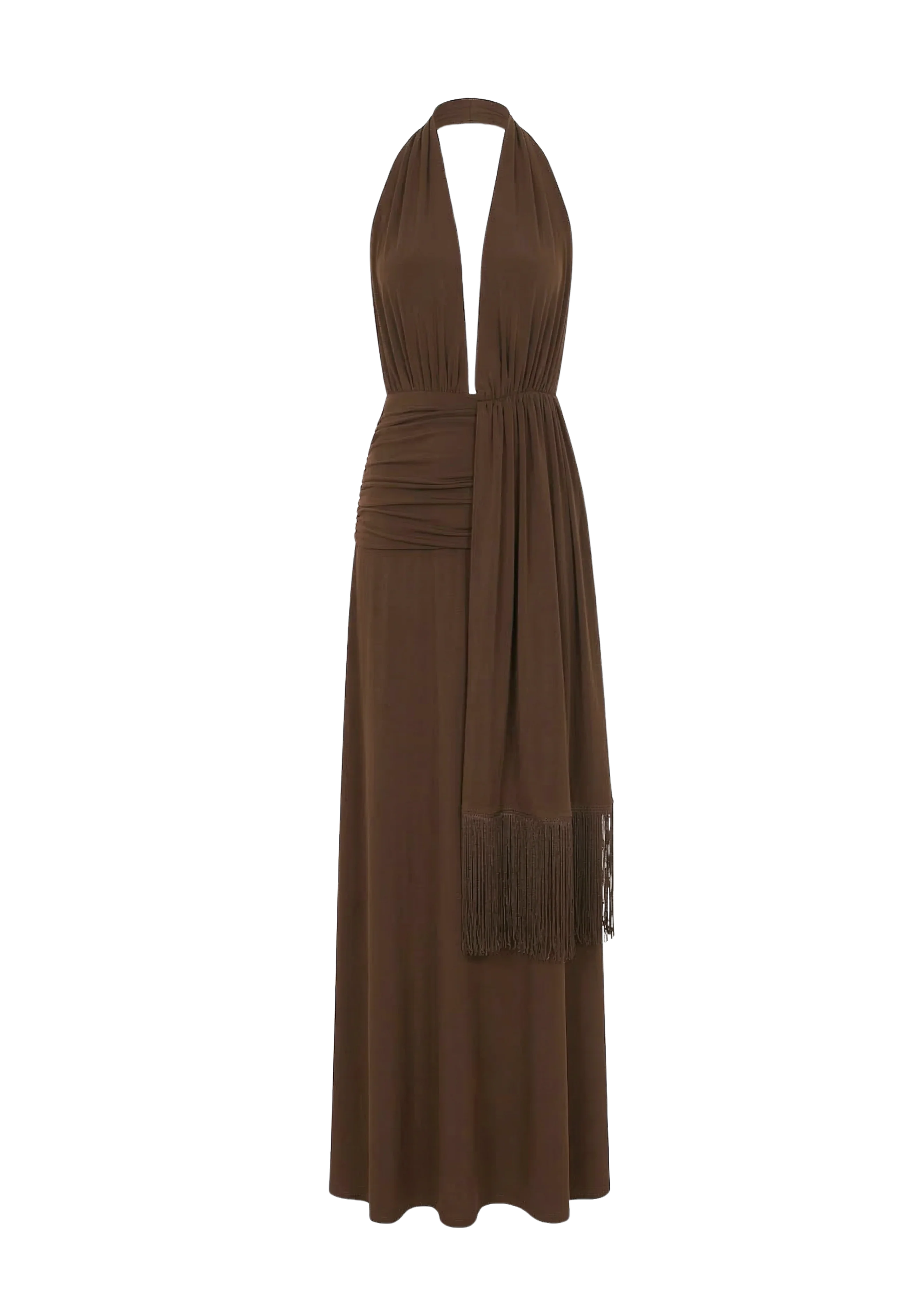 Vestido Palmira marrón chocolate - Image 7