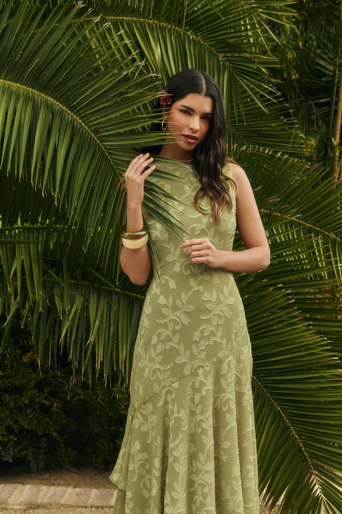 Vestido Paloma verde pistacho - Image 3