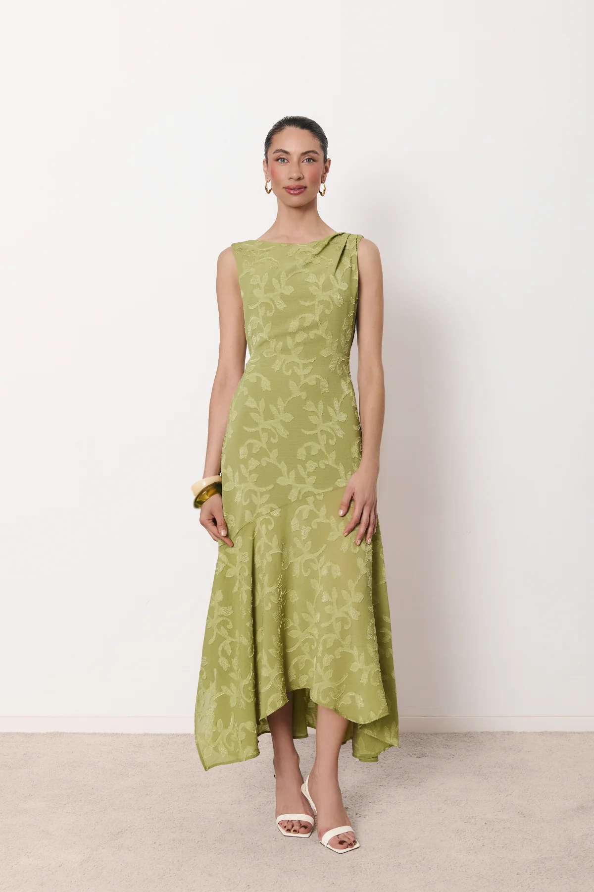 Vestido Paloma verde pistacho - Image 5