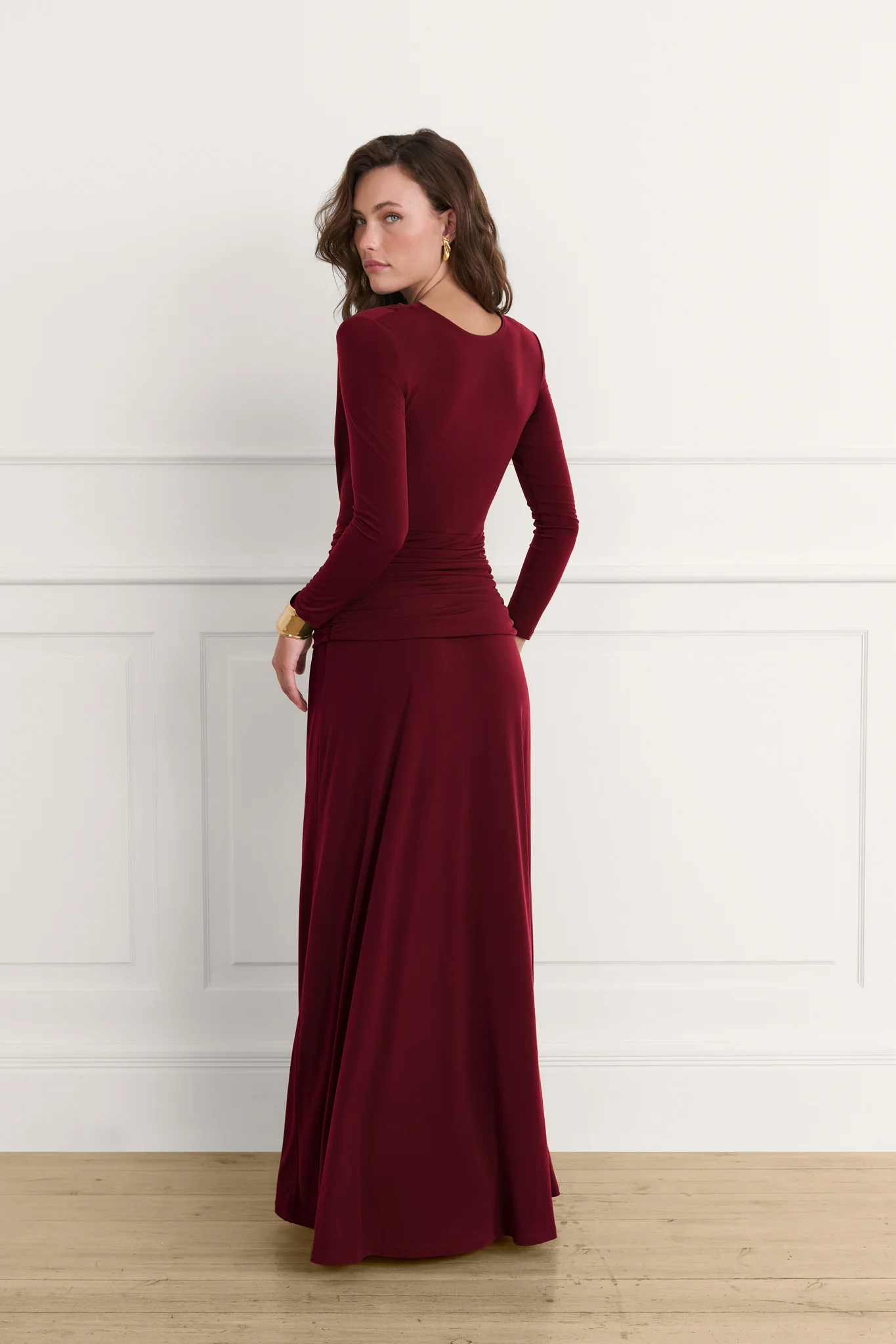 Vestido Rosalie rojo oscuro - Image 3