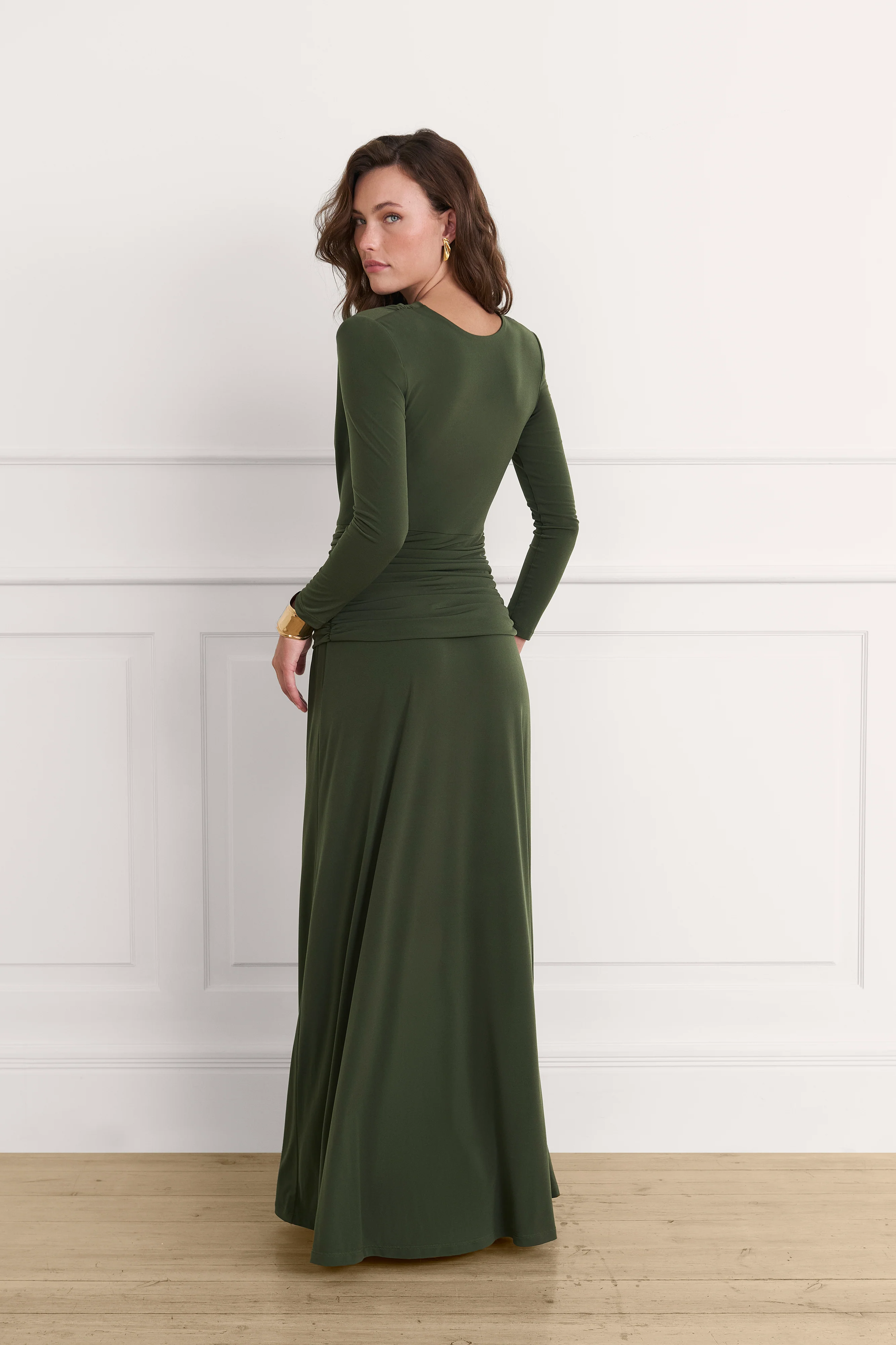 Vestido Rosalie verde caqui - Image 6