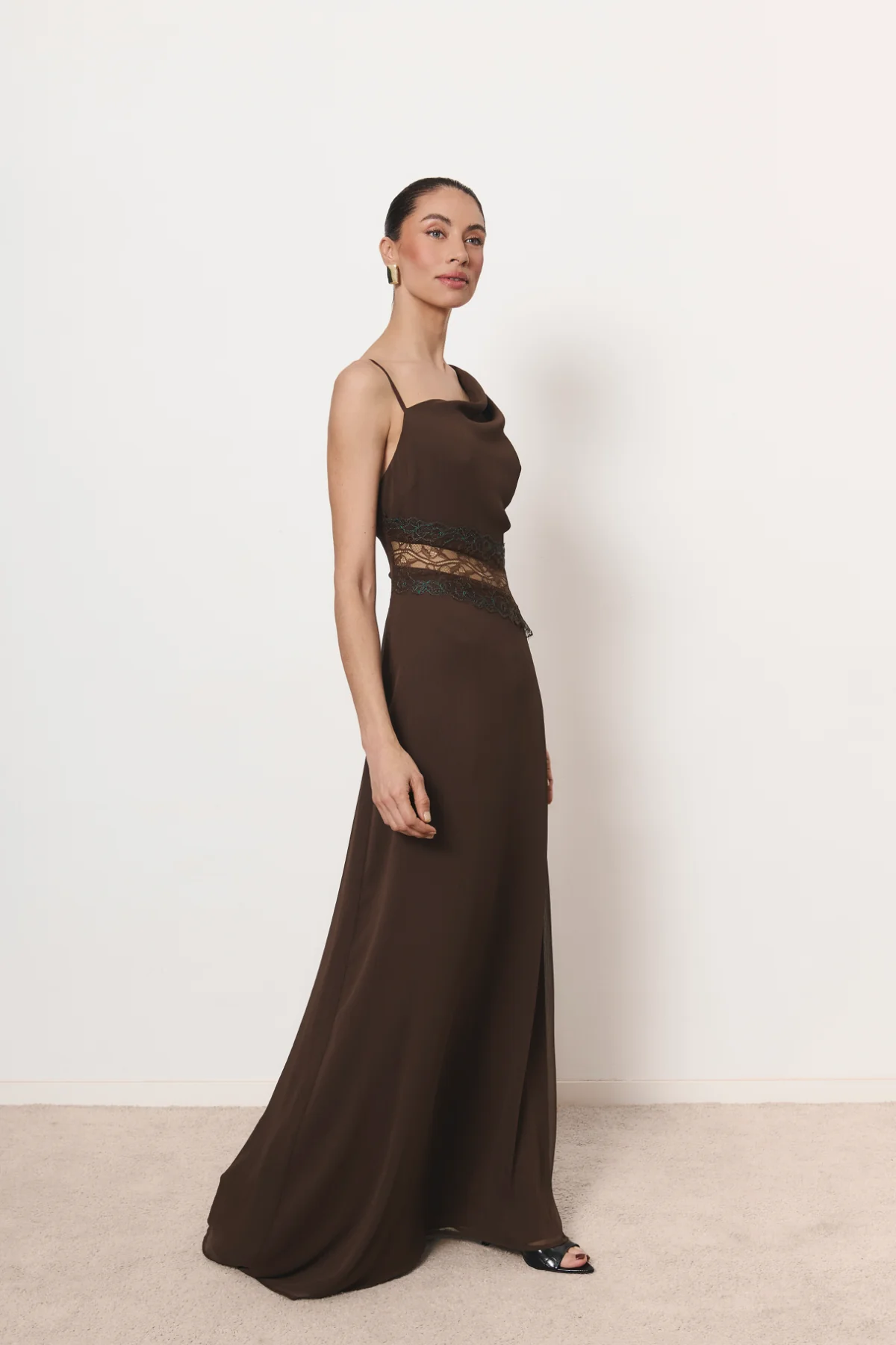 Vestido Valerie marrón chocolate - Image 5