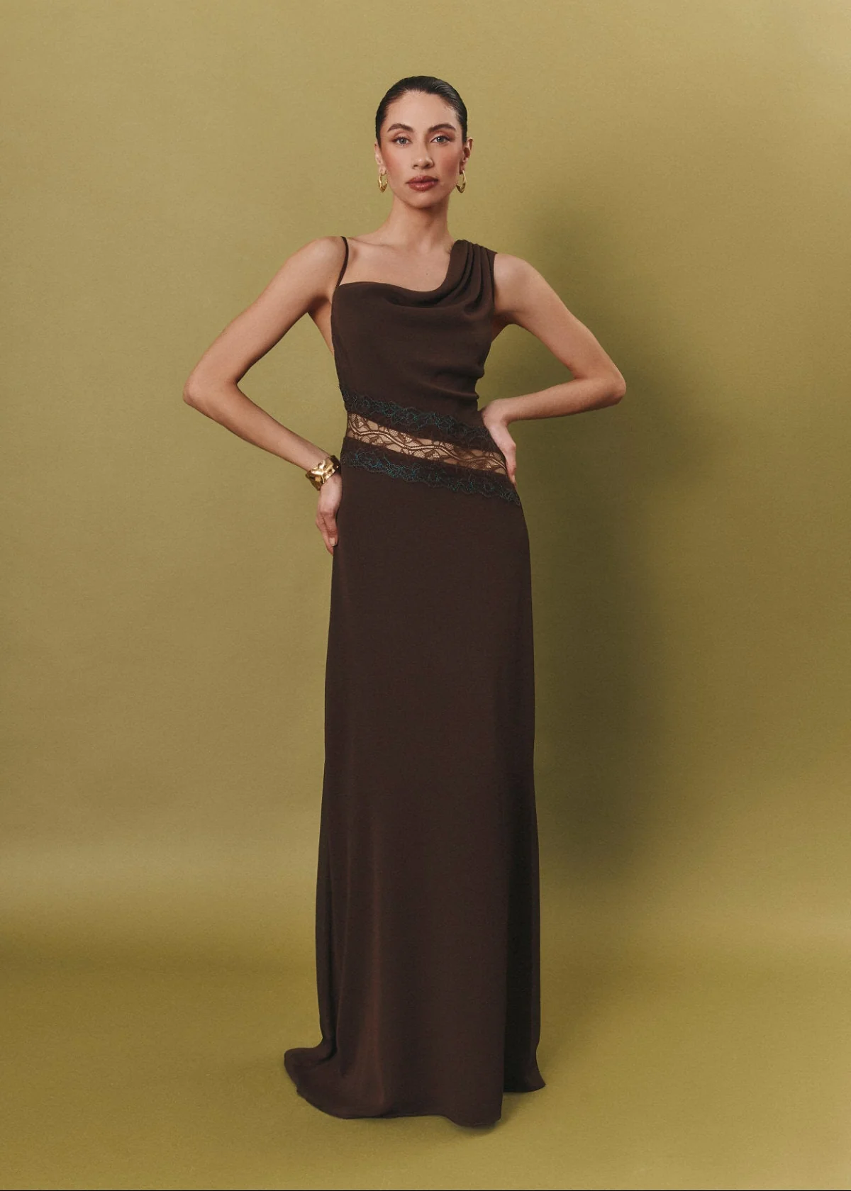 Vestido Valerie marrón chocolate - Image 7