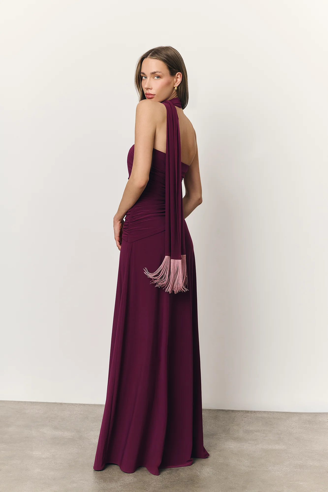 Vestido Zinnia vino - Image 4